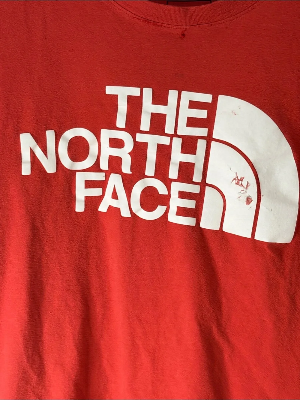 The North Face orange Logo Tee